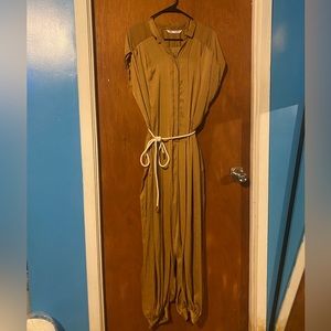 Tan Zara jumpsuit